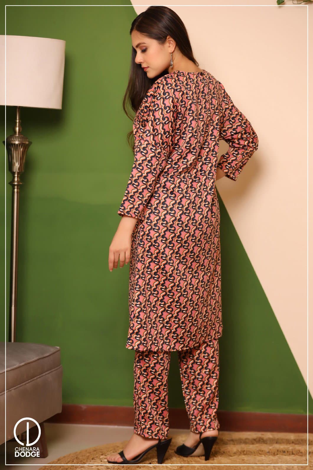 JANE PRINTED KURTI SET-UK8